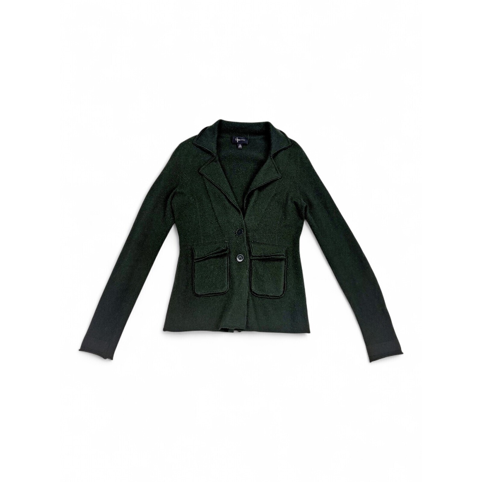 Aqua Cashmere Women's V-Neck Cashmere Cardigan Blazer S
